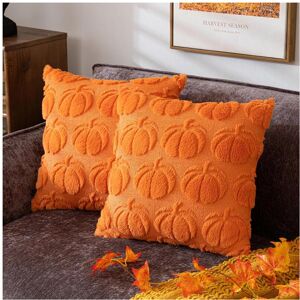 Gaatpot (Orange pumpkin, 45cm/18inch*45cm/18inch,2pcs) Fall Halloween Throw Pillow Cover Gaatpot (Orange pumpkin, 45cm/18inch*45cm/18inch,2pcs) Fall Halloween Throw Pillow Cover