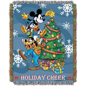 Disney s Mickey Mouse """"Spread Cheer"""" Woven Tapestry Throw Blanket 48"""" x Disney s Mickey Mouse """"Spread Cheer"""" Woven Tapestry Throw Blanket 48"""" x