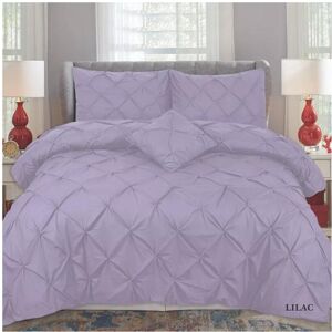 Unbranded (Lilac, Double) Pintuck Pleated Alford Egyptian Cotton Mix DUVET COVER SET BEDDI Unbranded (Lilac, Double) Pintuck Pleated Alford Egyptian Cotton Mix DUVET COVER SET BEDDI