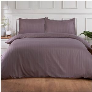 Unbranded (Mauve, King) OHS Satin Stripe Quilt Duvet Cover with Pillowcase Set Single Doub Unbranded (Mauve, King) OHS Satin Stripe Quilt Duvet Cover with Pillowcase Set Single Doub
