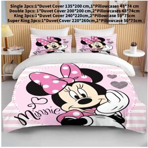 Unbranded (Light Pink, Double(200x200cm)) Minnie Bedding Mouse Sets Soft Cover Bed Duvet P Unbranded (Light Pink, Double(200x200cm)) Minnie Bedding Mouse Sets Soft Cover Bed Duvet P