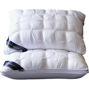 Unbranded Five-star hotel with washable feather and velvet neck pillow single non-collapse Unbranded Five-star hotel with washable feather and velvet neck pillow single non-collapse