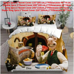 Unbranded (Khaki, Single(135x200cm)) Bedding Wallace Gromit Sets Comforter Quilt Bed Cover Unbranded (Khaki, Single(135x200cm)) Bedding Wallace Gromit Sets Comforter Quilt Bed Cover