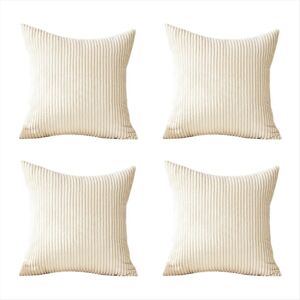 Unbranded Set of 4 Soft Corduroy Modern Design, Mix and Match with Your Home Decor, Pillow Unbranded Set of 4 Soft Corduroy Modern Design, Mix and Match with Your Home Decor, Pillow