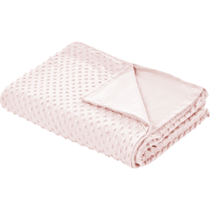Beliani Weighted Blanket Cover Pink - Modern Design Beliani Weighted Blanket Cover Pink - Modern Design