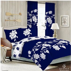 Unbranded (RCHMND-NAVY BLUE, King) 4-Piece Luxury Bedding Set: Duvet Cover, Fitted Sheet & Unbranded (RCHMND-NAVY BLUE, King) 4-Piece Luxury Bedding Set: Duvet Cover, Fitted Sheet &