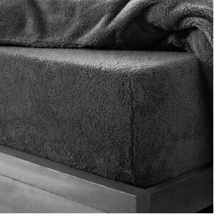 Unbranded (Charcoal Grey, Super King) Teddy Fleece Fitted Bed Sheets super soft Single,Dou Unbranded (Charcoal Grey, Super King) Teddy Fleece Fitted Bed Sheets super soft Single,Dou
