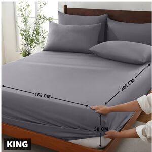 Imperial Rooms (King, Grey) 30cm Fitted Sheet-Extra Soft Microfiber Fitted Bed Sheet- Single,Do Imperial Rooms (King, Grey) 30cm Fitted Sheet-Extra Soft Microfiber Fitted Bed Sheet- Single,Do