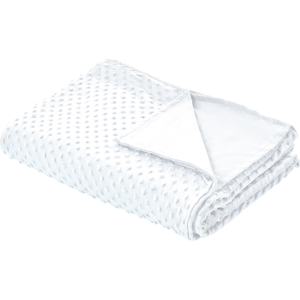 Beliani Weighted Blanket Cover White Polyester 100x150cm - Weighted Blanket Cover Beliani Weighted Blanket Cover White Polyester 100x150cm - Weighted Blanket Cover