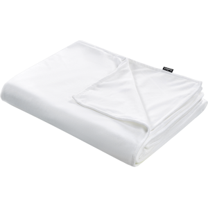Beliani Weighted Blanket Cover White Polyester 135 x 200 cm - Weighted Blanket Cover Beliani Weighted Blanket Cover White Polyester 135 x 200 cm - Weighted Blanket Cover