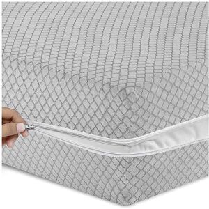 Unbranded (Light Grey, Super King) Zipped Mattress Cover Full Encasement Anti Bed Bug Prot Unbranded (Light Grey, Super King) Zipped Mattress Cover Full Encasement Anti Bed Bug Prot