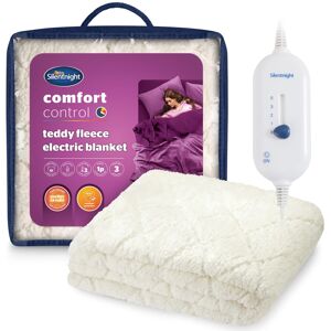 Silentnight Teddy Fleece Electric Blanket King ? Heating Underblanket with 3 Hea Silentnight Teddy Fleece Electric Blanket King ? Heating Underblanket with 3 Hea