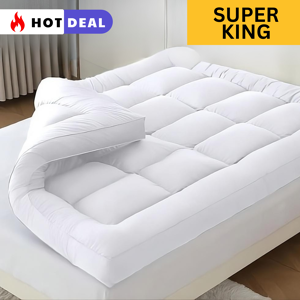 4AS Extra Thick Mattress Topper Microfiber SuprKing 4AS Extra Thick Mattress Topper Microfiber SuprKing