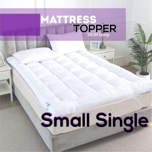 CHILIMILII (Small Single) Mattress Toppers Microfiber 10cm Hotel Quality Box Stitch Anti Al CHILIMILII (Small Single) Mattress Toppers Microfiber 10cm Hotel Quality Box Stitch Anti Al