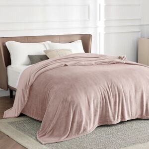 Yorkshire Bedding (Pink, Double: 150 cm x 200 cm.) Solid 310 GSM Fleece Blanket Warm Thick Soft Fl Yorkshire Bedding (Pink, Double: 150 cm x 200 cm.) Solid 310 GSM Fleece Blanket Warm Thick Soft Fl
