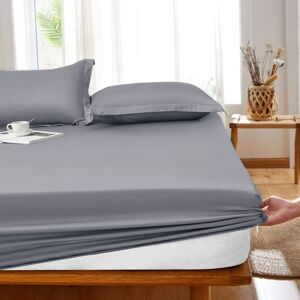 Yorkshire Bedding (King, Grey) 40cm Extra Deep Fitted Bed Sheet- Affordable Budget Friendly Fitted Yorkshire Bedding (King, Grey) 40cm Extra Deep Fitted Bed Sheet- Affordable Budget Friendly Fitted