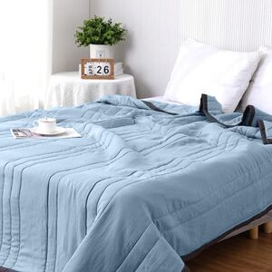 Unbranded Lightweight Ice Silk Summer Quilt, Cooling & Breathable, Washable Cotton Bedspre Unbranded Lightweight Ice Silk Summer Quilt, Cooling & Breathable, Washable Cotton Bedspre
