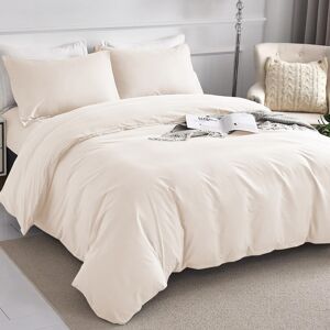 Moonlight Bedding Limited (Cream, Super King: 260 x 220 cm) Plain Duvet Quilt Cover Bedding Set & Pillowca Moonlight Bedding Limited (Cream, Super King: 260 x 220 cm) Plain Duvet Quilt Cover Bedding Set & Pillowca