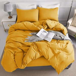 Moonlight Bedding Limited (Yellow, Super King: 260 x 220 cm) Plain Duvet Quilt Cover Bedding Set & Pillowc Moonlight Bedding Limited (Yellow, Super King: 260 x 220 cm) Plain Duvet Quilt Cover Bedding Set & Pillowc