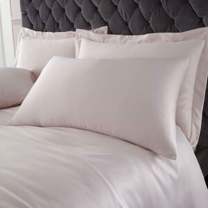 Catherine Lansfield Silky Soft Satin Standard Pillowcase Pair Silver Catherine Lansfield Silky Soft Satin Standard Pillowcase Pair Silver
