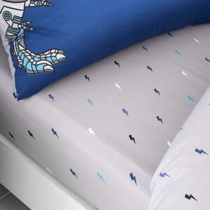 Catherine Lansfield Kids Dinobot Easy Care Junior Fitted Sheet Blue Catherine Lansfield Kids Dinobot Easy Care Junior Fitted Sheet Blue