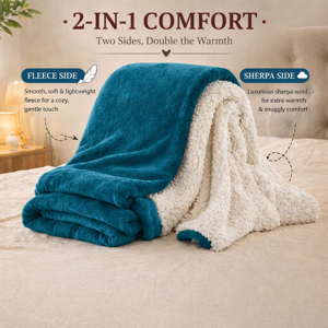 Oxford Homeware (Teal, Super King (230 x 270 cm)) Luxury Super Soft Sherpa Fleece Blanket Faux F Oxford Homeware (Teal, Super King (230 x 270 cm)) Luxury Super Soft Sherpa Fleece Blanket Faux F