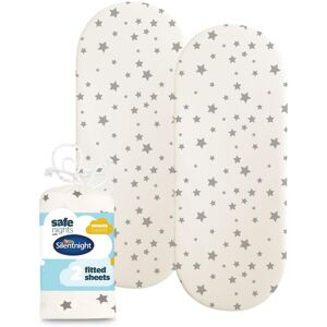 Silentnight Safe Nights Fitted Sheet - Moses Basket Mattress - Breathable 100% C Silentnight Safe Nights Fitted Sheet - Moses Basket Mattress - Breathable 100% C