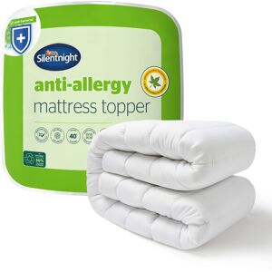 Silentnight Anti-Allergy Double Mattress Topper - Thick Deep Mattress Pad Protec Silentnight Anti-Allergy Double Mattress Topper - Thick Deep Mattress Pad Protec