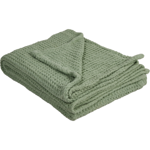 Beliani Bedspread CHAGYL Cotton 220 x 240 cm Green Beliani Bedspread CHAGYL Cotton 220 x 240 cm Green