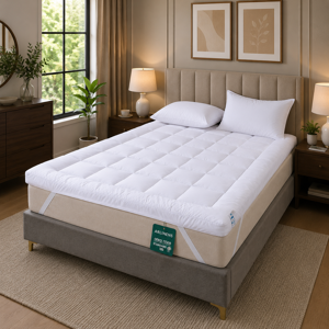 ARLINENS (Super-King) Luxury Mattress Topper Duck Feather & Down Extra Thick Box Construc ARLINENS (Super-King) Luxury Mattress Topper Duck Feather & Down Extra Thick Box Construc
