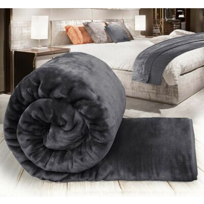 RUSH TO STORE LIMITED (GREY, KING) THICK FLEECE BLANKET THROW LARGE SOFA BED SOFT RUSH TO STORE LIMITED (GREY, KING) THICK FLEECE BLANKET THROW LARGE SOFA BED SOFT