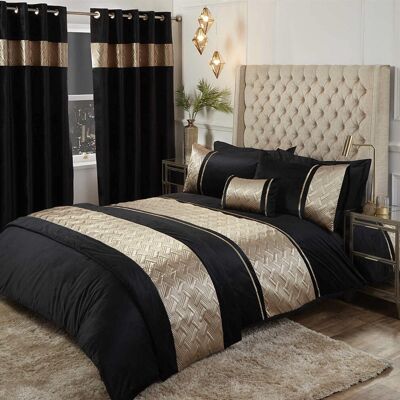 Rapport - Capri - Gold Black - 60x240cm - Rug Rapport - Capri - Gold Black - 60x240cm - Rug