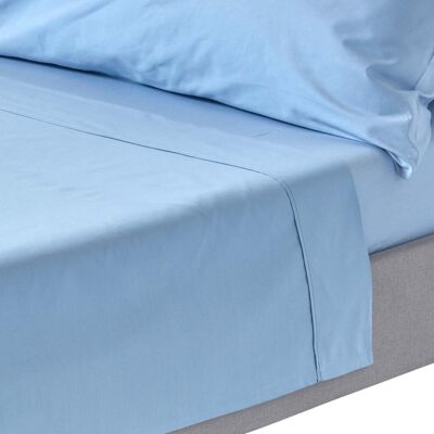 Homescapes (King, Blue) Egyptian Cotton Flat Sheet 200 Thread Count Bed Sheet Homescapes (King, Blue) Egyptian Cotton Flat Sheet 200 Thread Count Bed Sheet