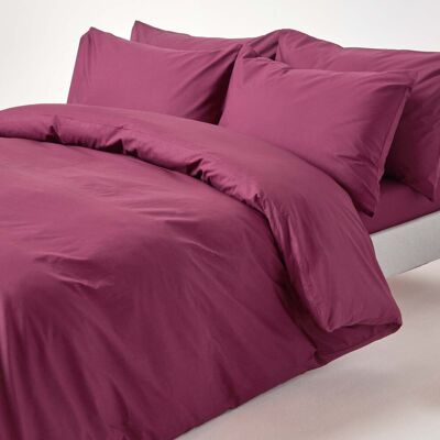 Homescapes Egyptian Cotton Plum Duvet Cover Set - Duvet Cover Homescapes Egyptian Cotton Plum Duvet Cover Set - Duvet Cover