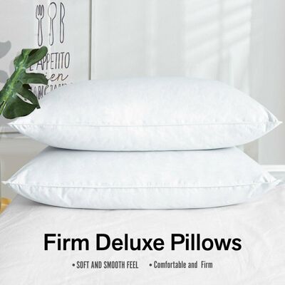 Superior Household Limited Luxury Pack of 2 Quilted Pillows Large Soft Firm Deluxe Pillows Superior Household Limited Luxury Pack of 2 Quilted Pillows Large Soft Firm Deluxe Pillows