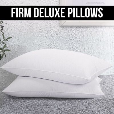 SUPREME BEDDING LTD (FIRM DELUXE PILLOW, PACK OF 4) Ultra Soft Pillows Memory Foam Stripe Bounce Bac SUPREME BEDDING LTD (FIRM DELUXE PILLOW, PACK OF 4) Ultra Soft Pillows Memory Foam Stripe Bounce Bac