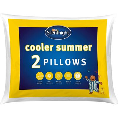 Silentnight Cooler Summer Pillow, Pack of 2 Silentnight Cooler Summer Pillow, Pack of 2