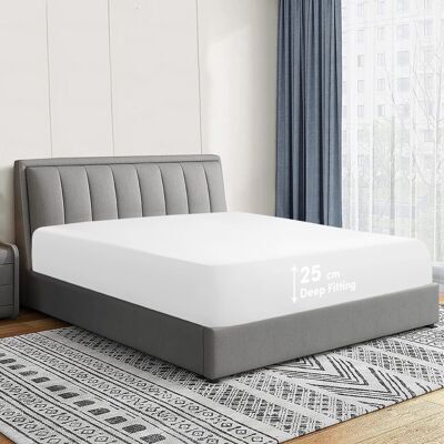 Imperial Rooms (Super King, White) Fitted Bed Sheets Poly Cotton Single Double King Imperial Rooms (Super King, White) Fitted Bed Sheets Poly Cotton Single Double King