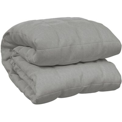 vidaXL Weighted Blanket Grey 200x225 cm 9 kg - Weighted Blanket vidaXL Weighted Blanket Grey 200x225 cm 9 kg - Weighted Blanket