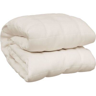vidaXL 120x180 cm/5 kg Cream Weighted Blanket - Anxiety Bedding vidaXL 120x180 cm/5 kg Cream Weighted Blanket - Anxiety Bedding