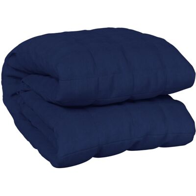 vidaXL Blue Weighted Blanket 138x200 cm 6 kg Bedding Anxiety Comfort vidaXL Blue Weighted Blanket 138x200 cm 6 kg Bedding Anxiety Comfort