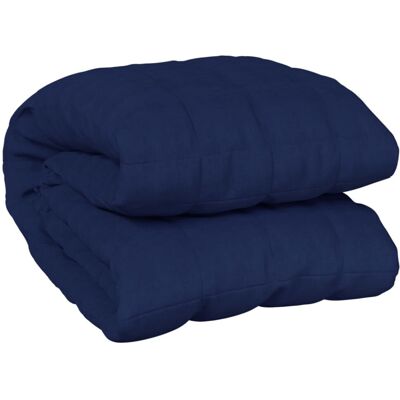 vidaXL Weighted Blanket Blue 200x200 cm 9 kg - Weighted Blanket vidaXL Weighted Blanket Blue 200x200 cm 9 kg - Weighted Blanket