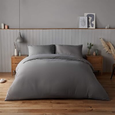 Silentnight Supersoft Charcoal Duvet Set - Duvet Set Silentnight Supersoft Charcoal Duvet Set - Duvet Set