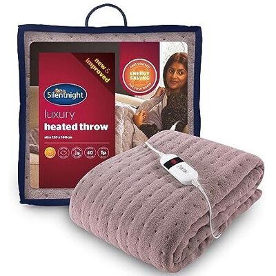 Silentnight Comfort Control Heated Throw - Fleece Heating Overblanket Electric H Silentnight Comfort Control Heated Throw - Fleece Heating Overblanket Electric H