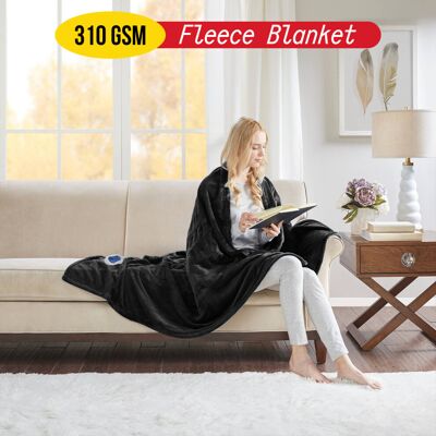 Imperial Rooms - Super King Blanket - Black - Blanket Imperial Rooms - Super King Blanket - Black - Blanket