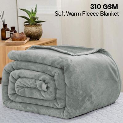 ASPIRE HOMEWARE - King Silver Blanket ASPIRE HOMEWARE - King Silver Blanket