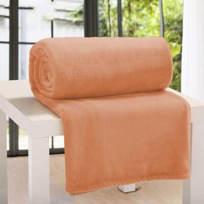 Imperial Rooms - Fleece Blanket - Rust/Orange - Double - Blanket Imperial Rooms - Fleece Blanket - Rust/Orange - Double - Blanket