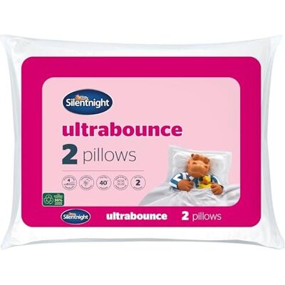 Silentnight Luxury Ultrabounce Pillows 2 Pack ? Pack of 2 Soft Medium Support Ho Silentnight Luxury Ultrabounce Pillows 2 Pack ? Pack of 2 Soft Medium Support Ho