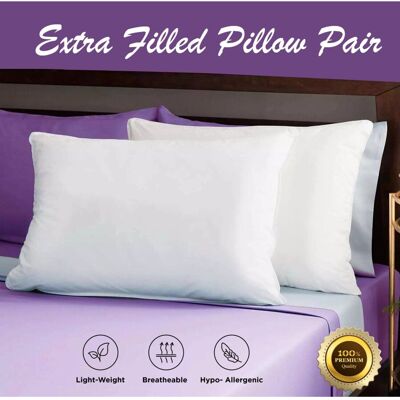SUPREME BEDDING LTD (FIRM DELUXE) Soft Luxury Pillows Stripe Quilted Bed Pillow UK SUPREME BEDDING LTD (FIRM DELUXE) Soft Luxury Pillows Stripe Quilted Bed Pillow UK