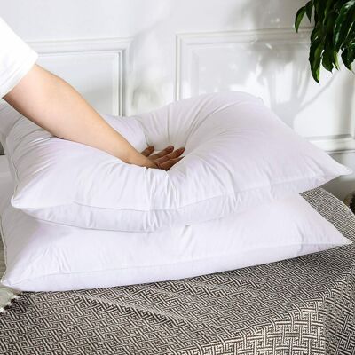 SUPREME BEDDING LTD (BOUNCE BACK PILLOW - 2 PIECES) Luxury Soft Pillow for Sleeping Neck Bed Pillows SUPREME BEDDING LTD (BOUNCE BACK PILLOW - 2 PIECES) Luxury Soft Pillow for Sleeping Neck Bed Pillows